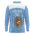 Custom Argentina Football Long Sleeve Polo Shirt Vamos La Albiceleste Blue Version - Wonder Print Shop
