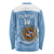 Custom Argentina Football Long Sleeve Shirt Vamos La Albiceleste Blue Version - Wonder Print Shop
