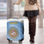 Custom Argentina Football Luggage Cover Vamos La Albiceleste Blue Version - Wonder Print Shop