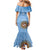 Custom Argentina Football Mermaid Dress Vamos La Albiceleste Blue Version - Wonder Print Shop