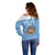 Custom Argentina Football Off Shoulder Sweater Vamos La Albiceleste Blue Version - Wonder Print Shop