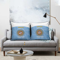 Custom Argentina Football Pillow Cover Vamos La Albiceleste Blue Version - Wonder Print Shop