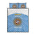 Custom Argentina Football Quilt Bed Set Vamos La Albiceleste Blue Version - Wonder Print Shop