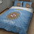 Custom Argentina Football Quilt Bed Set Vamos La Albiceleste Blue Version - Wonder Print Shop