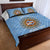 Custom Argentina Football Quilt Bed Set Vamos La Albiceleste Blue Version - Wonder Print Shop
