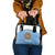 Custom Argentina Football Shoulder Handbag Vamos La Albiceleste Blue Version - Wonder Print Shop