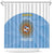 Custom Argentina Football Shower Curtain Vamos La Albiceleste Blue Version - Wonder Print Shop