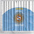 Custom Argentina Football Shower Curtain Vamos La Albiceleste Blue Version - Wonder Print Shop