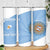 Custom Argentina Football Skinny Tumbler Vamos La Albiceleste Blue Version - Wonder Print Shop