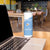Custom Argentina Football Skinny Tumbler Vamos La Albiceleste Blue Version - Wonder Print Shop