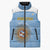Custom Argentina Football Sleeveless Puffer Jacket Vamos La Albiceleste Blue Version - Wonder Print Shop