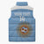 Custom Argentina Football Sleeveless Puffer Jacket Vamos La Albiceleste Blue Version - Wonder Print Shop