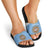 Custom Argentina Football Slide Sandals Vamos La Albiceleste Blue Version - Wonder Print Shop