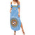 Custom Argentina Football Summer Maxi Dress Vamos La Albiceleste Blue Version - Wonder Print Shop