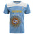 Custom Argentina Football T Shirt Vamos La Albiceleste Blue Version - Wonder Print Shop