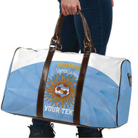 Custom Argentina Football Travel Bag Vamos La Albiceleste Blue Version - Wonder Print Shop