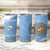 Custom Argentina Football Tumbler Cup Vamos La Albiceleste Blue Version - Wonder Print Shop