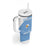 Custom Argentina Football Tumbler With Handle Vamos La Albiceleste Blue Version - Wonder Print Shop