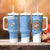 Custom Argentina Football Tumbler With Handle Vamos La Albiceleste Blue Version - Wonder Print Shop