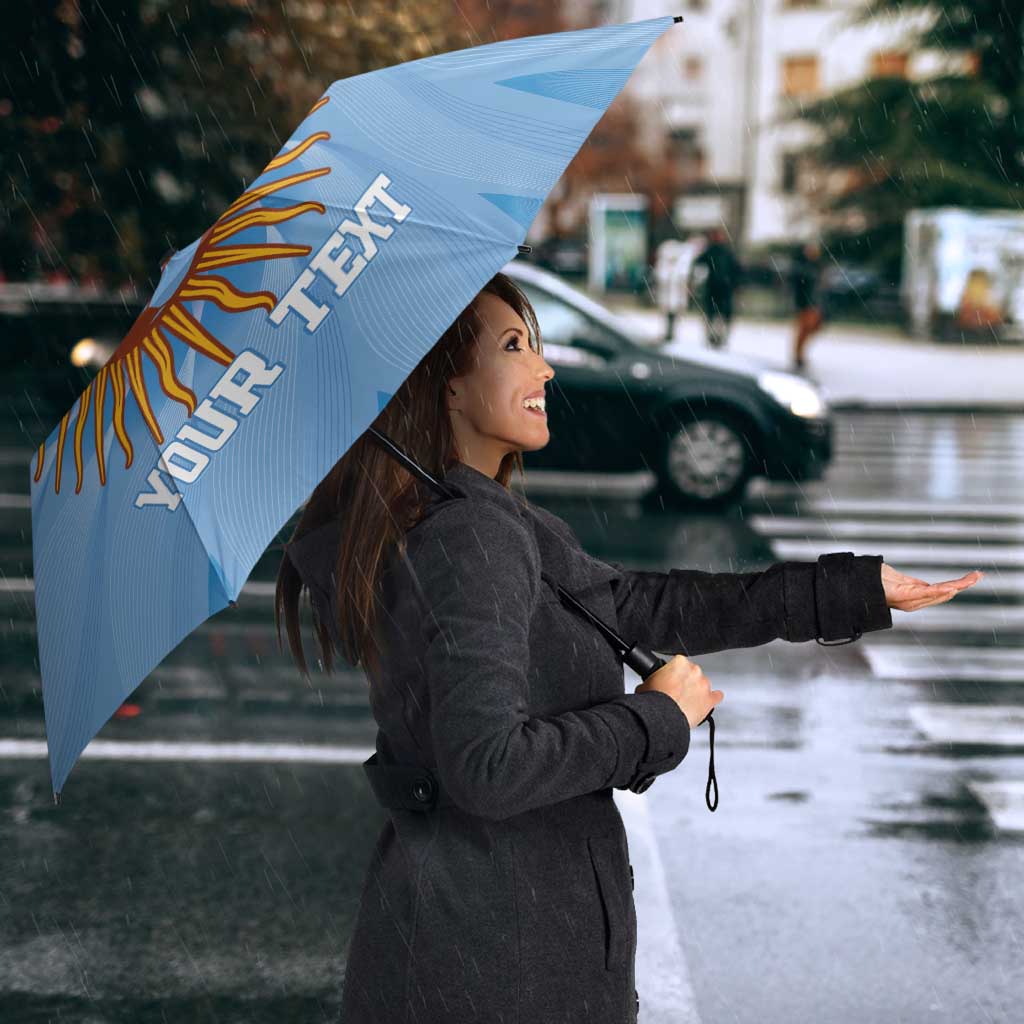 Custom Argentina Football Umbrella Vamos La Albiceleste Blue Version - Wonder Print Shop