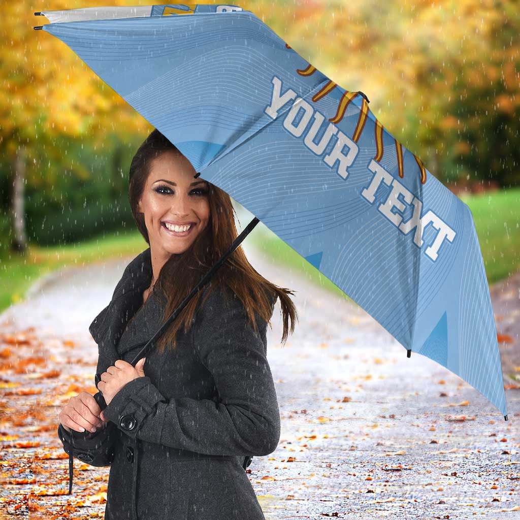 Custom Argentina Football Umbrella Vamos La Albiceleste Blue Version - Wonder Print Shop