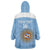 Custom Argentina Football Wearable Blanket Hoodie Vamos La Albiceleste Blue Version - Wonder Print Shop