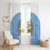 Custom Argentina Football Window Curtain Vamos La Albiceleste Blue Version - Wonder Print Shop