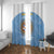Custom Argentina Football Window Curtain Vamos La Albiceleste Blue Version - Wonder Print Shop