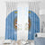 Custom Argentina Football Window Curtain Vamos La Albiceleste Blue Version - Wonder Print Shop
