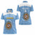 Custom Argentina Football Women Polo Shirt Vamos La Albiceleste Blue Version - Wonder Print Shop