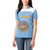 Custom Argentina Football Women Polo Shirt Vamos La Albiceleste Blue Version - Wonder Print Shop