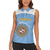 Custom Argentina Football Women Sleeveless Polo Shirt Vamos La Albiceleste Blue Version - Wonder Print Shop