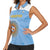 Custom Argentina Football Women Sleeveless Polo Shirt Vamos La Albiceleste Blue Version - Wonder Print Shop