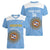 Custom Argentina Football Women V-Neck T-Shirt Vamos La Albiceleste Blue Version - Wonder Print Shop