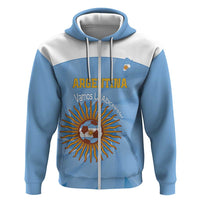 Custom Argentina Football Zip Hoodie Vamos La Albiceleste Blue Version - Wonder Print Shop