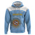 Custom Argentina Football Zip Hoodie Vamos La Albiceleste Blue Version - Wonder Print Shop