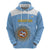 Custom Argentina Football Zip Hoodie Vamos La Albiceleste Blue Version - Wonder Print Shop