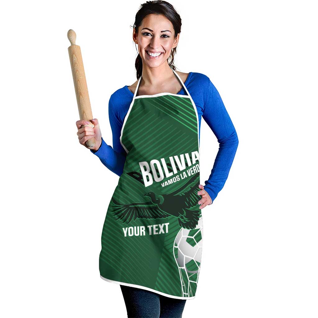 Custom Bolivia Football Apron Vamos La Verde - Wonder Print Shop