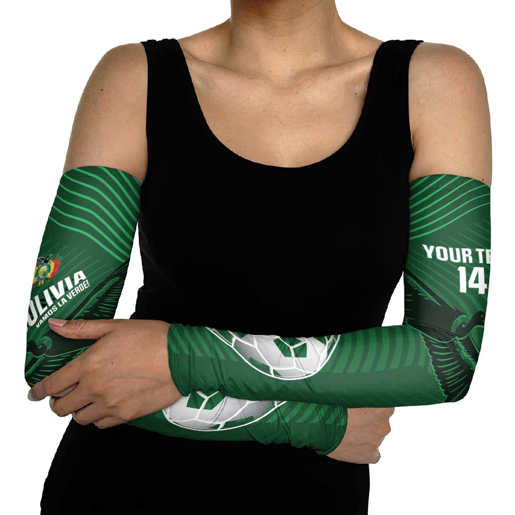 Custom Bolivia Football Arm Sleeves Vamos La Verde - Wonder Print Shop