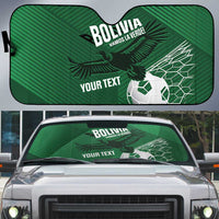 Custom Bolivia Football Auto Sun Shade Vamos La Verde - Wonder Print Shop