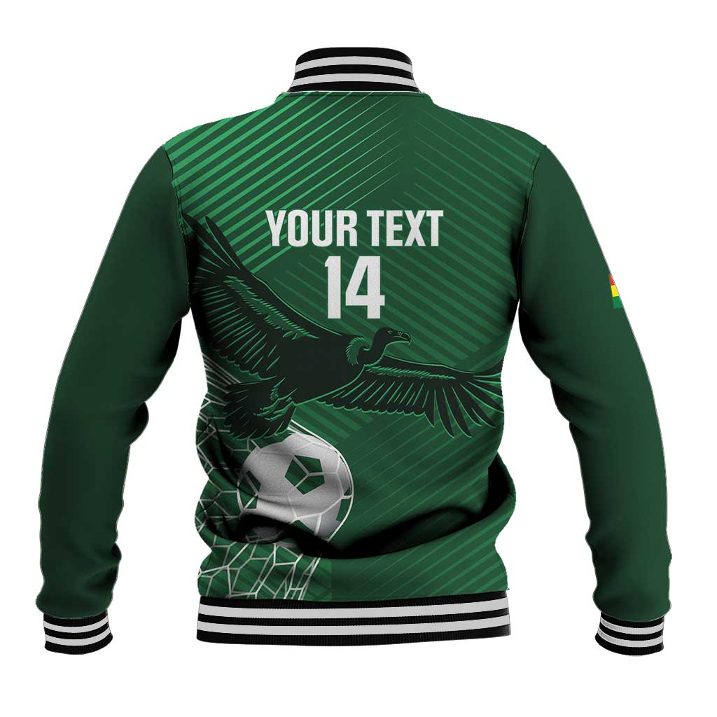 Custom Bolivia Football Baseball Jacket Vamos La Verde - Wonder Print Shop