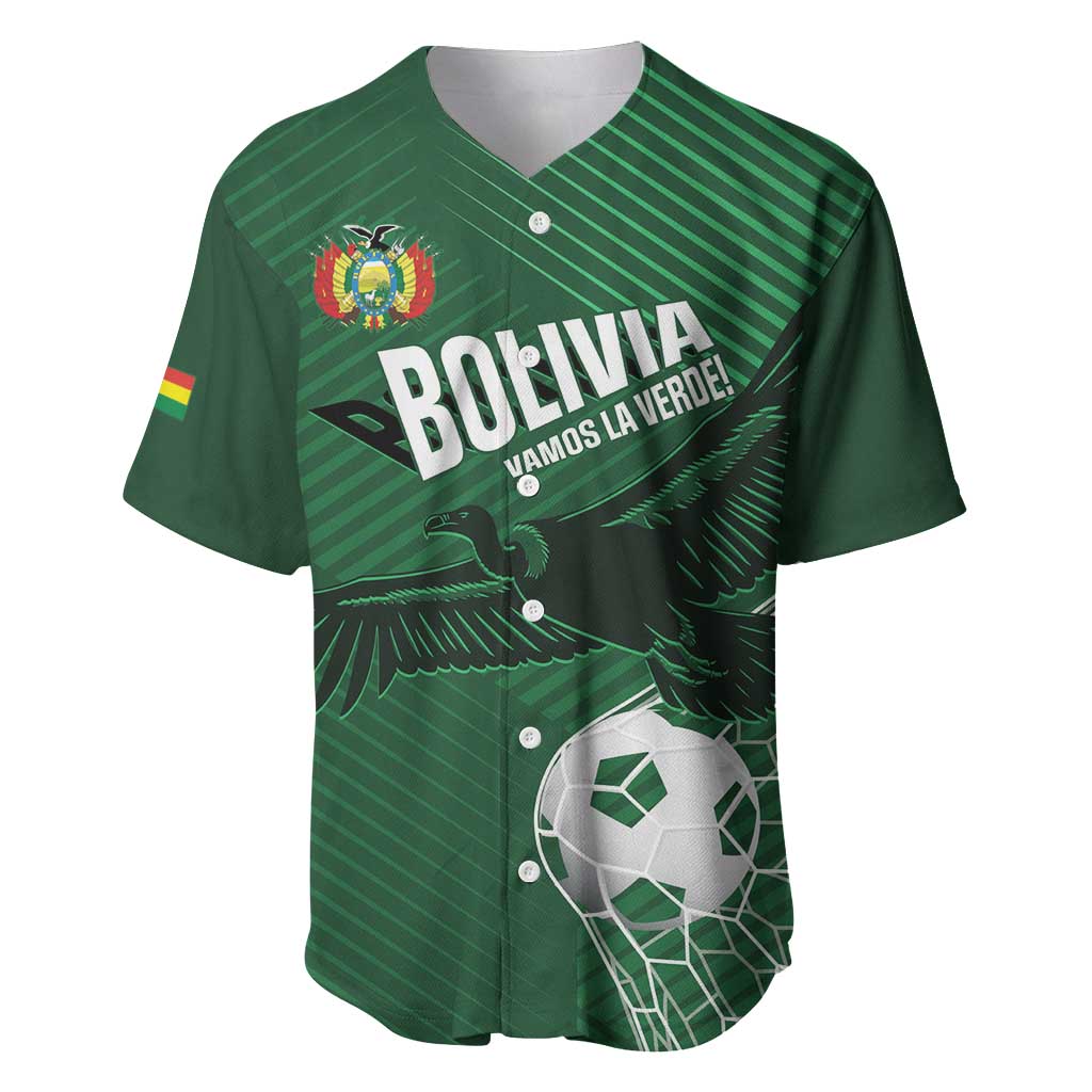 Custom Bolivia Football Baseball Jersey Vamos La Verde - Wonder Print Shop