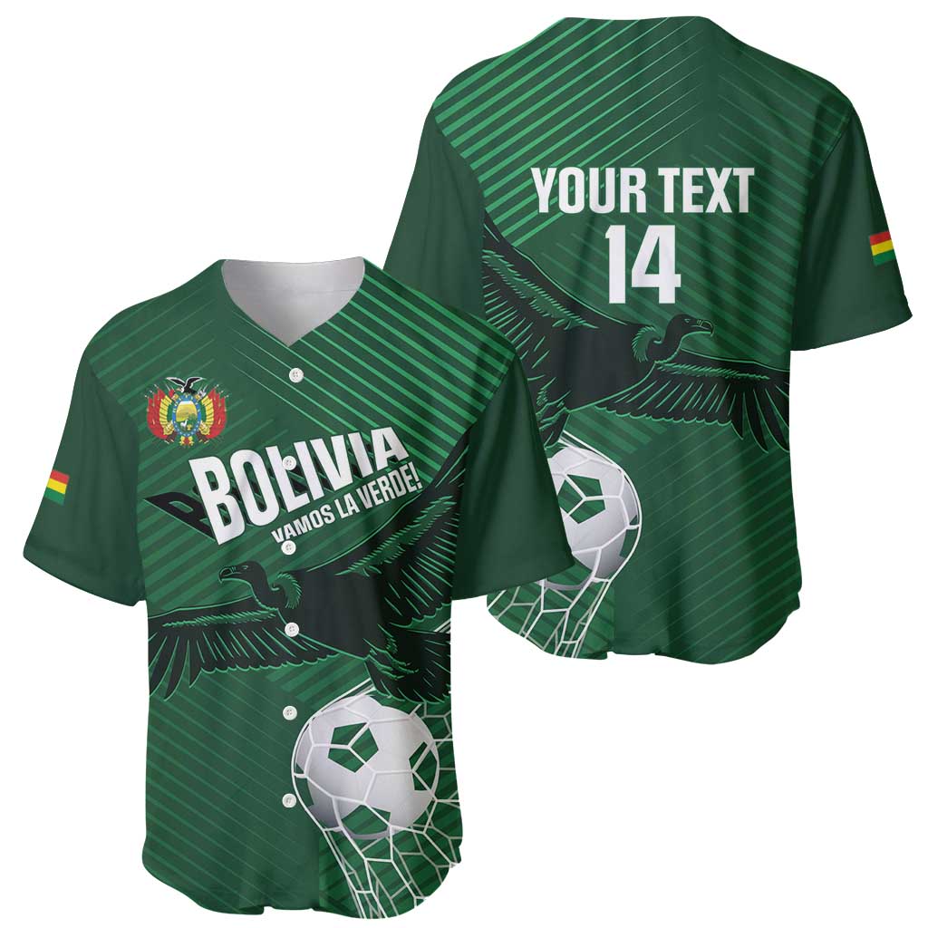 Custom Bolivia Football Baseball Jersey Vamos La Verde - Wonder Print Shop