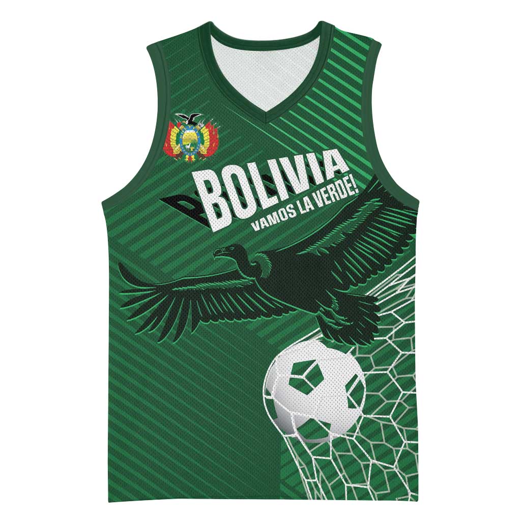 Custom Bolivia Football Basketball Jersey Vamos La Verde - Wonder Print Shop