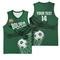 Custom Bolivia Football Basketball Jersey Vamos La Verde - Wonder Print Shop
