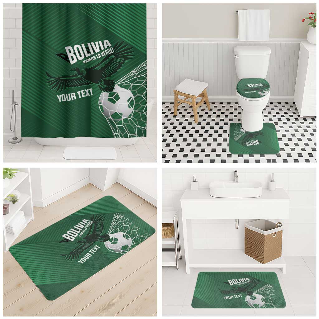 Custom Bolivia Football Bathroom Set Vamos La Verde - Wonder Print Shop