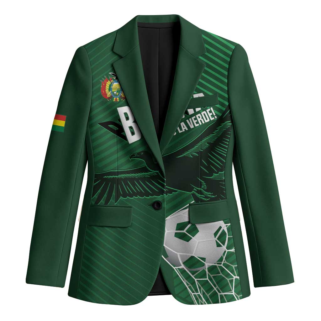 Custom Bolivia Football Blazer Vamos La Verde - Wonder Print Shop
