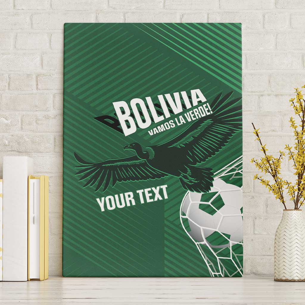Custom Bolivia Football Canvas Wall Art Vamos La Verde - Wonder Print Shop