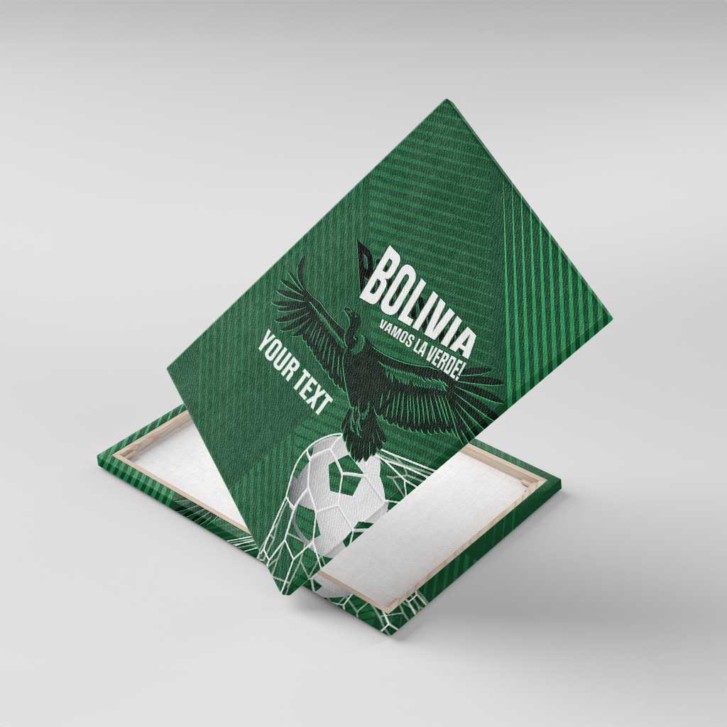 Custom Bolivia Football Canvas Wall Art Vamos La Verde - Wonder Print Shop