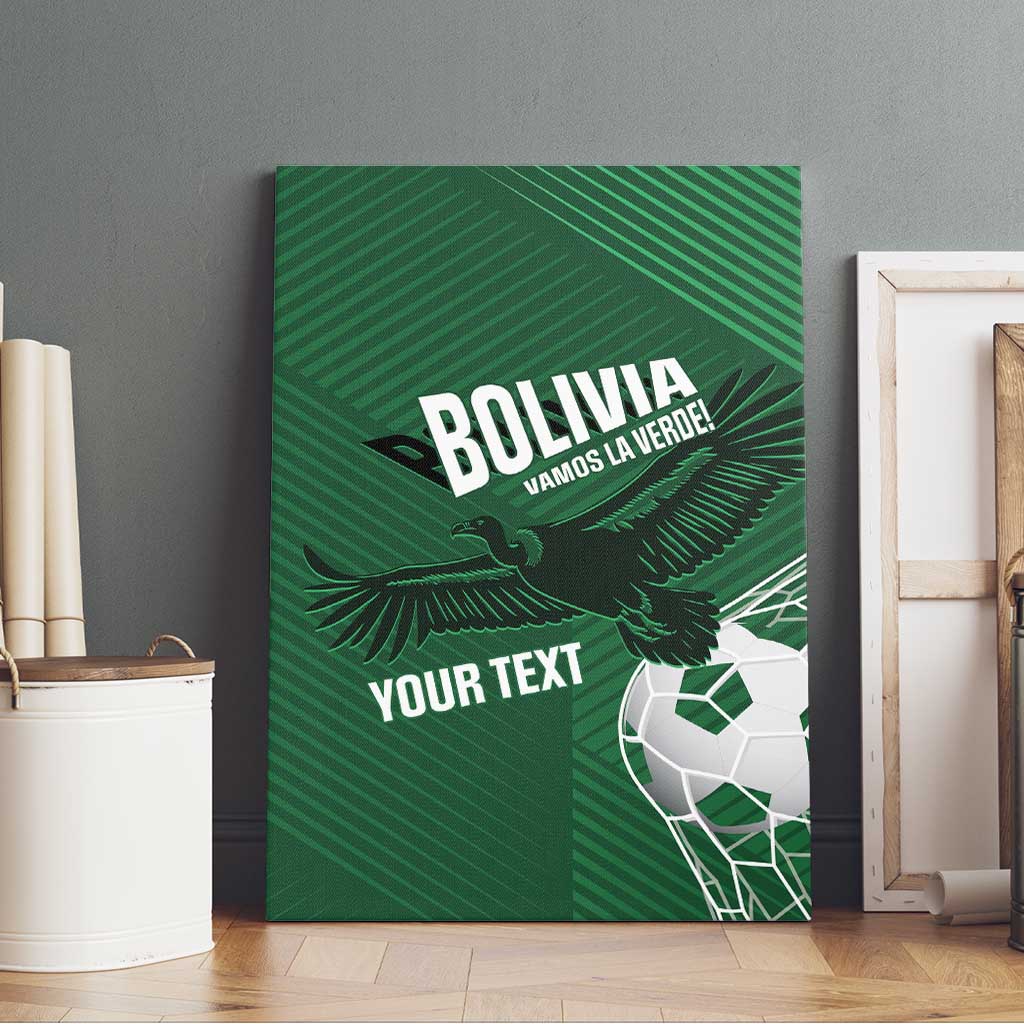 Custom Bolivia Football Canvas Wall Art Vamos La Verde - Wonder Print Shop